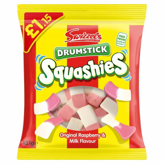 Swizzels Drumstick Squashies Original Raspberry & Milk Flavour
